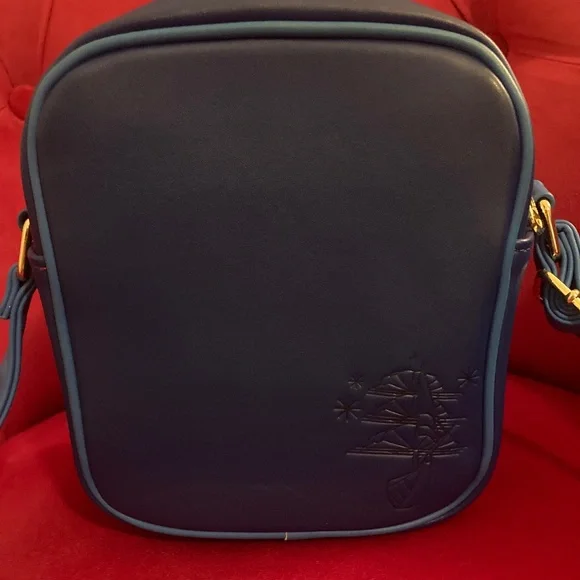 Loungefly Disney’s Treasure Planet Crossbody Bag Space Sailing Jim Blue Purse! - Picture 2 of 3